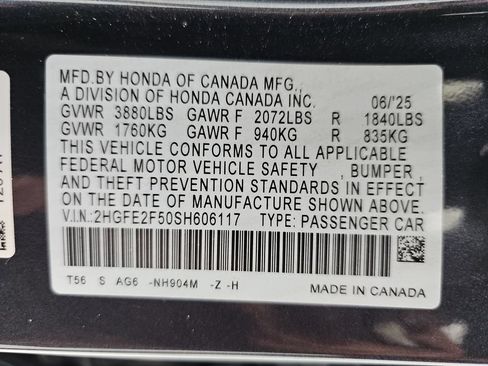 Certified 2025 Honda Civic Sport image 40