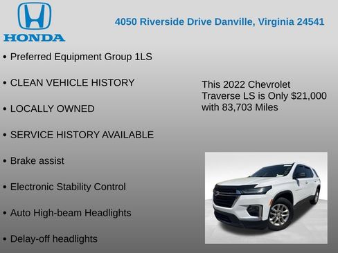 Used 2022 Chevrolet Traverse LS image 7