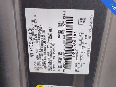 Used 2021 Ford Mustang GT Premium w/ Equipment Group 401A image 41