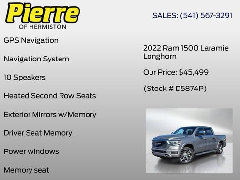 Used 2022 RAM 1500 Limited w/ Body-Colour Bumper Group AWD/4WD image 6