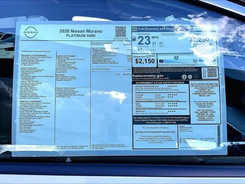 Certified 2026 Nissan Murano Platinum w/ Cargo Package AWD/4WD image 19
