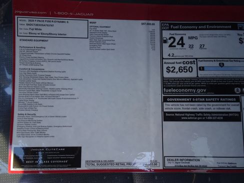 New 2025 Jaguar F-PACE R-Dynamic S image 6