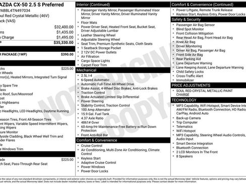 New 2026 MAZDA CX-50 AWD 2.5 S w/ Weather Package image 36
