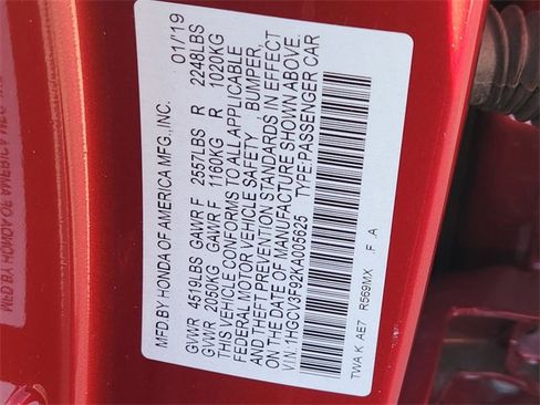 Certified 2019 Honda Accord Touring image 21