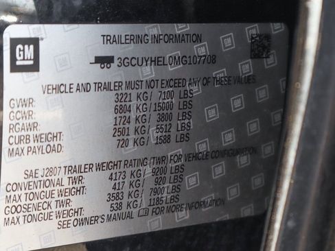 Used 2021 Chevrolet Silverado 1500 High Country w/ Technology Package image 53