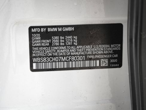 Used 2021 BMW M5 w/ Competition Package image 39