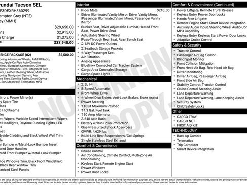 Certified 2024 Hyundai Tucson SEL w/ Convenience Package FWD image 35