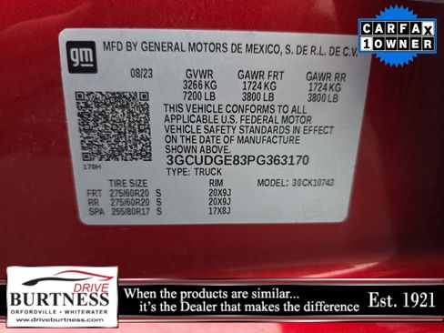 Certified 2023 Chevrolet Silverado 1500 LTZ w/ LTZ Convenience Package II image 26