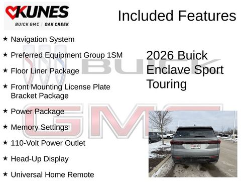 New 2026 Buick Enclave Sport Touring w/ Power Package AWD/4WD image 2