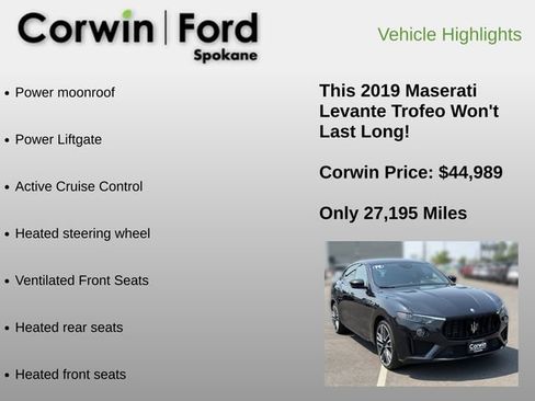Used 2019 Maserati Levante Trofeo AWD/4WD image 12