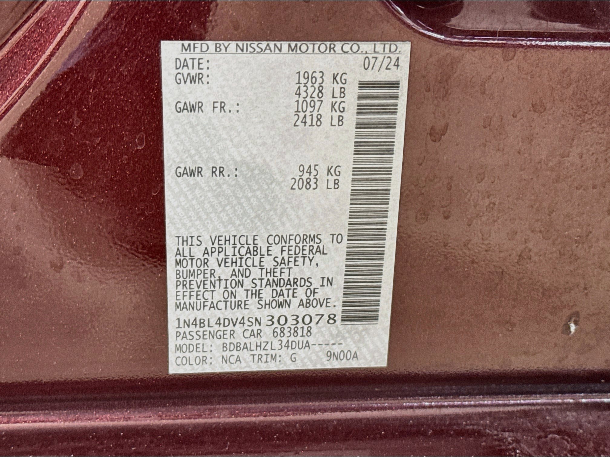 Used 2025 Nissan Altima 2.5 SV FWD image 36
