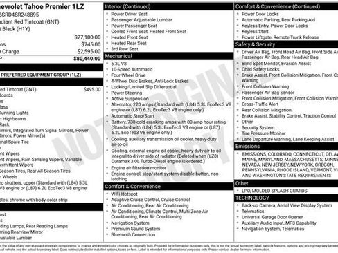 New 2025 Chevrolet Tahoe Premier image 2