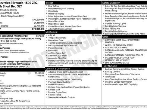 New 2026 Chevrolet Silverado 1500 ZR2 w/ LPO, Dark Essentials Package AWD/4WD image 4