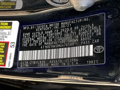 Used 2021 Toyota Camry XSE FWD image 37