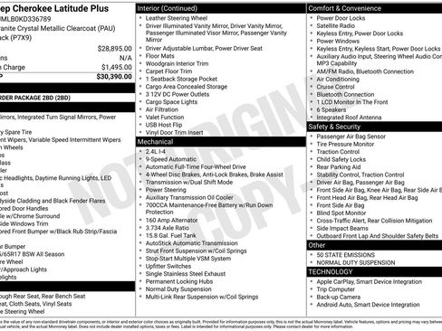 Used 2019 Jeep Cherokee Latitude Plus AWD/4WD image 59