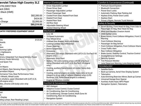 New 2025 Chevrolet Tahoe High Country image 10