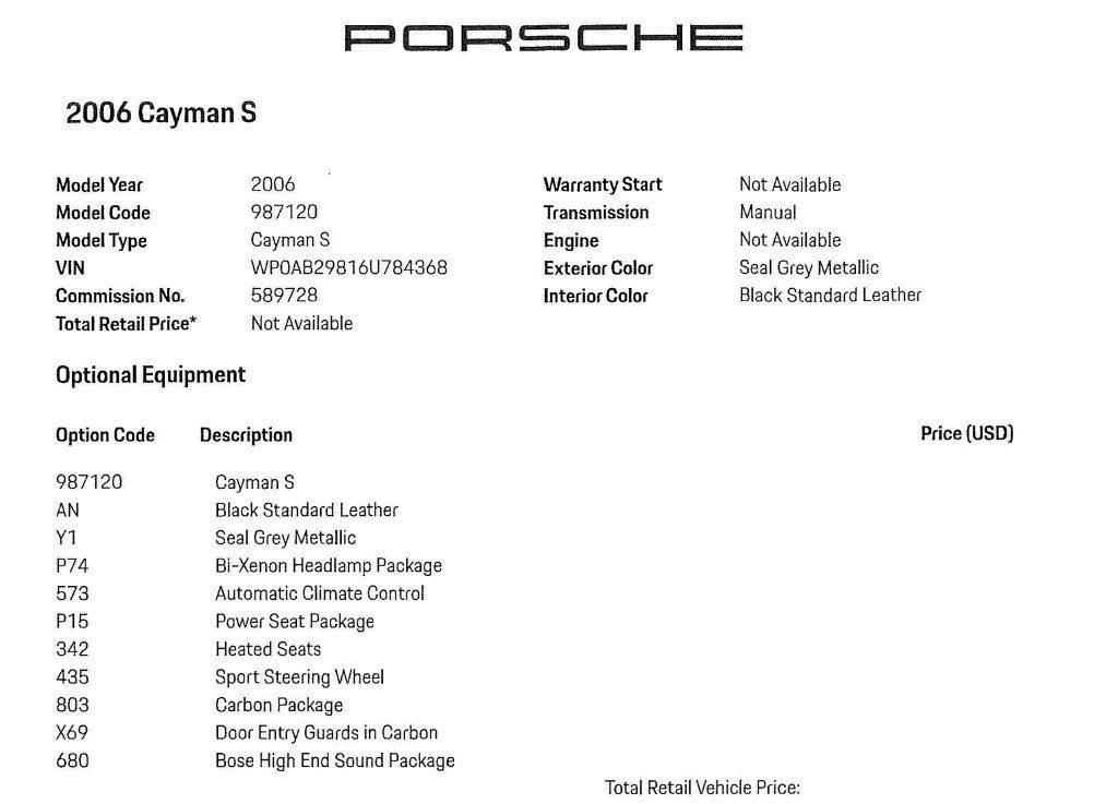 Used 2006 Porsche Cayman S RWD image 2