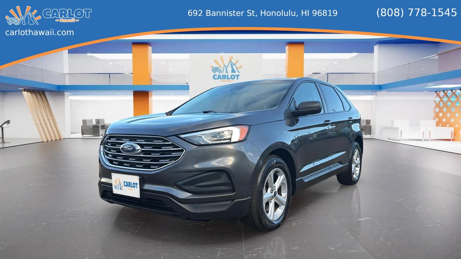 Used 2021 Ford Edge Titanium w/ Cargo Accessory Package FWD image 2