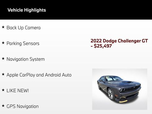 Used 2022 Dodge Challenger GT RWD image 46