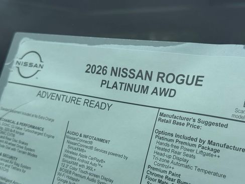 New 2026 Nissan Rogue Platinum w/ Platinum Premium Package image 25