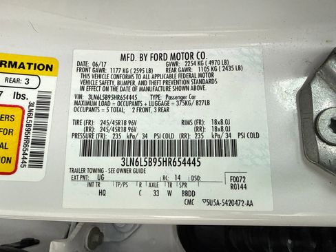 Used 2017 Lincoln MKZ Premiere AWD/4WD image 54