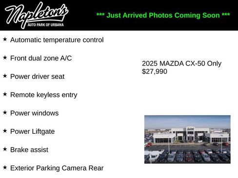 Used 2025 MAZDA CX-50 AWD 2.5 S w/ Preferred Package image 1