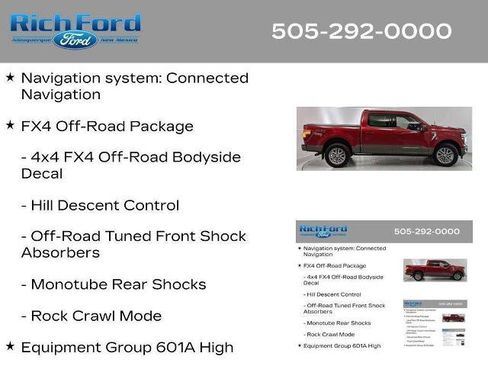Certified 2025 Ford F150 King Ranch w/ FX4 Off-Road Package AWD/4WD image 21