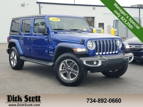 Used 2020 Jeep Wrangler Unlimited Sahara image 1