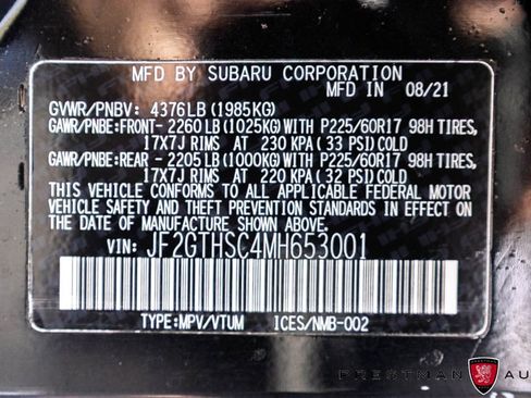 Used 2021 Subaru Crosstrek 2.5i Sport w/ Moonroof Package image 39