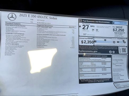 Used 2025 Mercedes-Benz E 350 4MATIC Sedan image 20