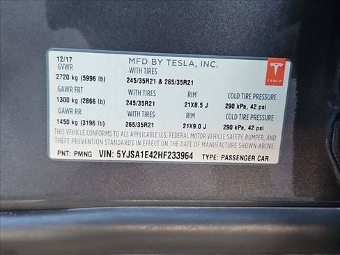Used 2017 Tesla Model S 100D AWD/4WD image 23
