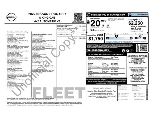 Used 2022 Nissan Frontier S RWD image 5