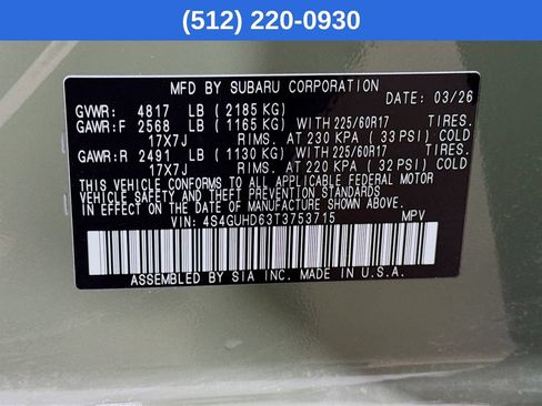 Certified 2026 Subaru Crosstrek 2.5i Premium AWD/4WD image 41