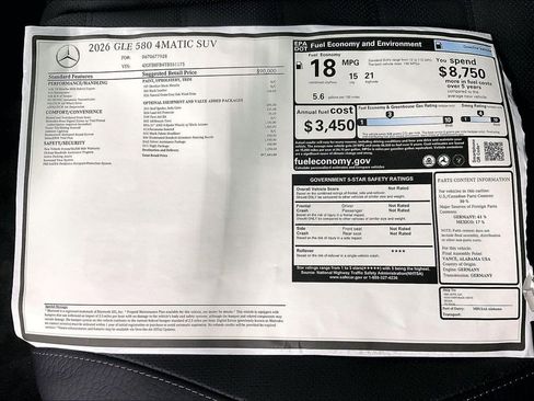 New 2026 Mercedes-Benz GLE 580 4MATIC image 19