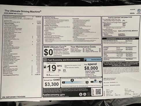 New 2026 BMW M2 w/ Lighting Package RWD image 31