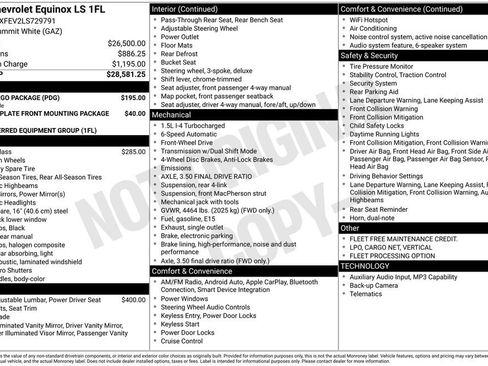 Used 2020 Chevrolet Equinox LS w/ LPO, Cargo Package FWD image 6