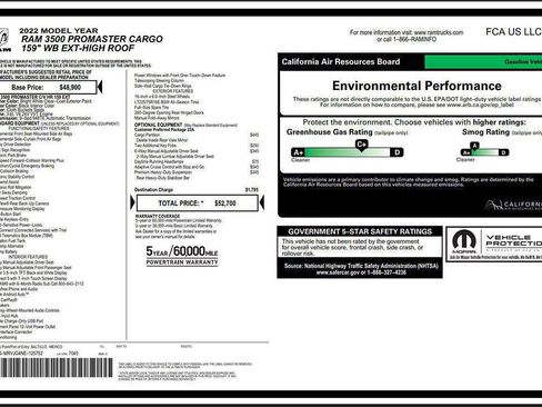 Used 2022 RAM ProMaster 3500 image 7