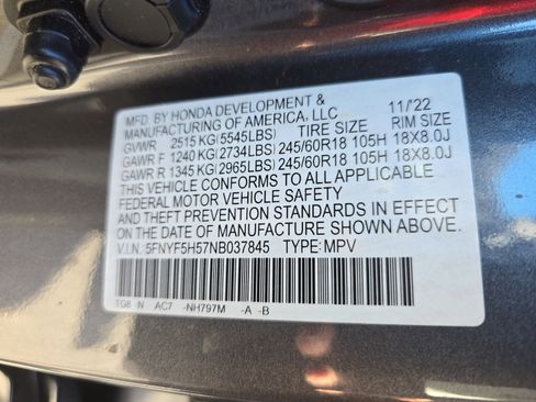 Used 2022 Honda Pilot EX-L image 37