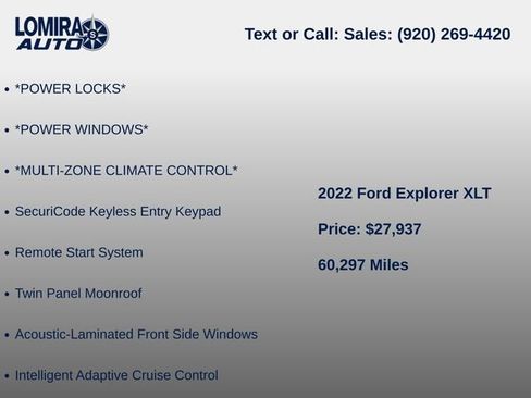 Used 2022 Ford Explorer XLT w/ XLT Sport Appearance Package AWD/4WD image 8