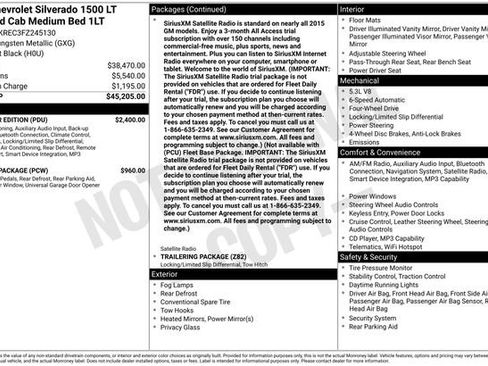 Certified 2015 Chevrolet Silverado 1500 LT w/ All Star Edition AWD/4WD image 35