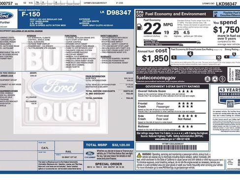Used 2020 Ford F150 XL w/ Equipment Group 101A Mid RWD image 27
