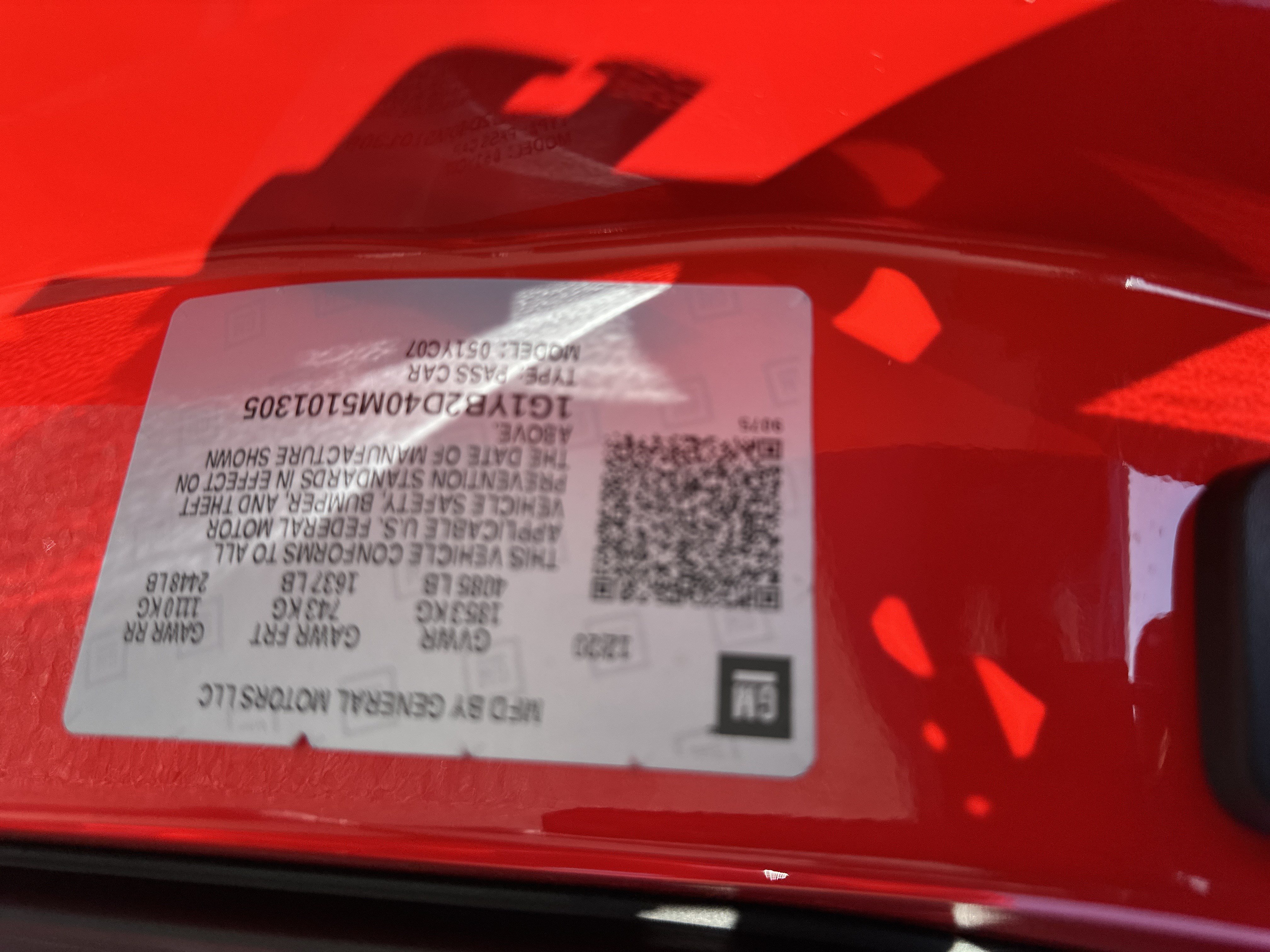 Certified 2021 Chevrolet Corvette Stingray Preferred Cpe w/ Z51 Performance Package RWD image 26