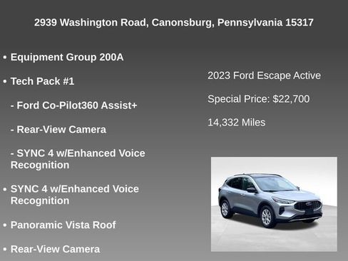 Used 2023 Ford Escape Active w/ Tech Pack #1 image 9