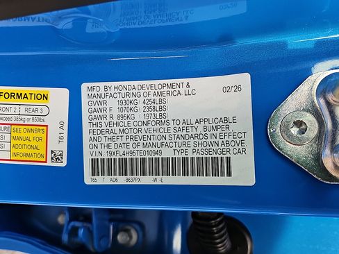 New 2026 Honda Civic Sport Touring image 10