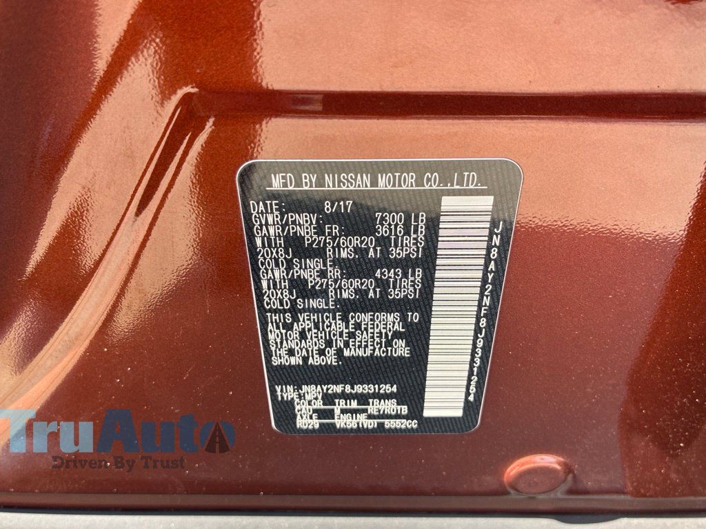 Used 2018 Nissan Armada Platinum w/ Captain Seat Package RWD image 23