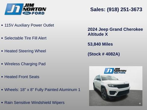 Used 2024 Jeep Grand Cherokee Altitude AWD/4WD image 16