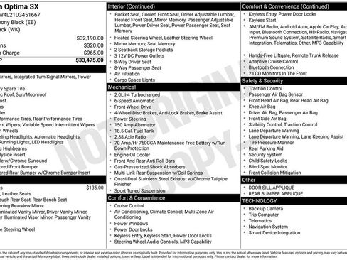 Used 2020 Kia Optima SX image 35