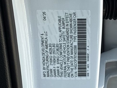 Certified 2026 Honda Accord Sport image 39