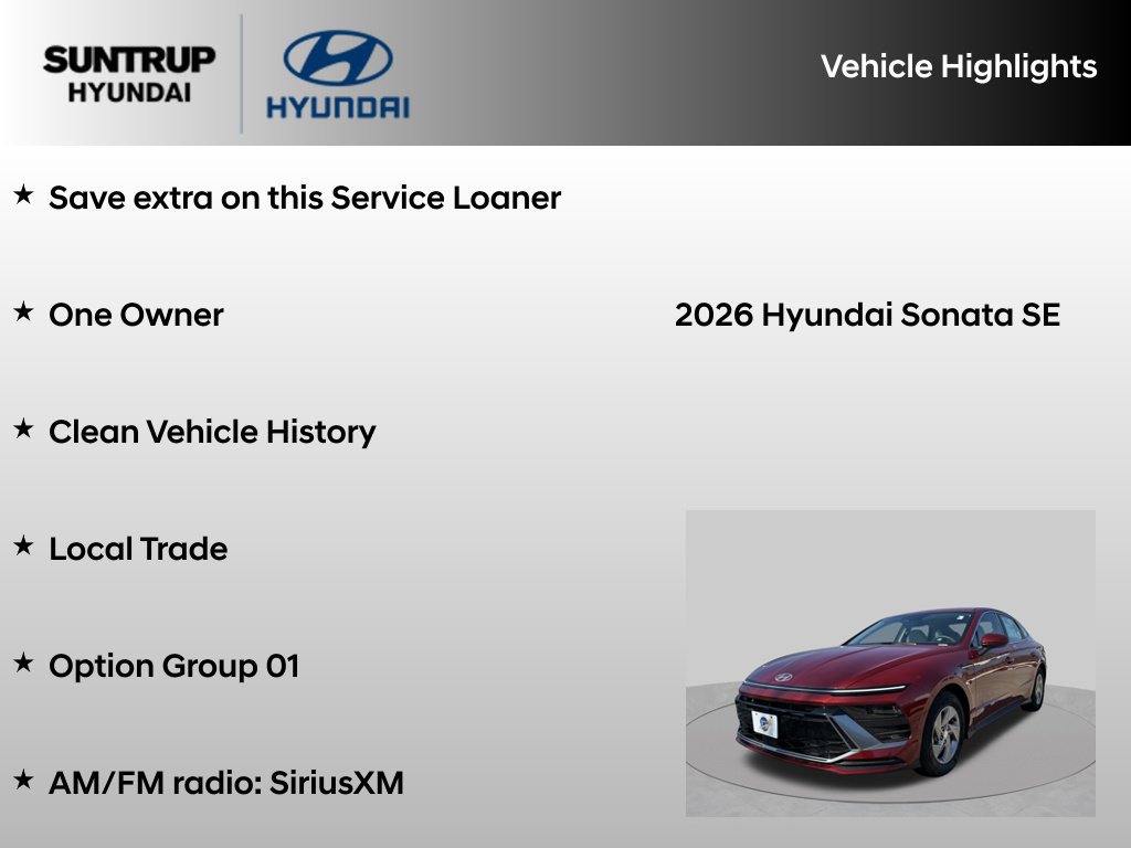Used 2026 Hyundai Sonata SE FWD image 8