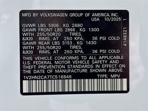 New 2026 Volkswagen Atlas SE image 32